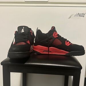 Black and Red Athletic Sneakers